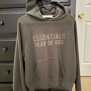 Essentials Dark Gray Sweatshirt Hoodie